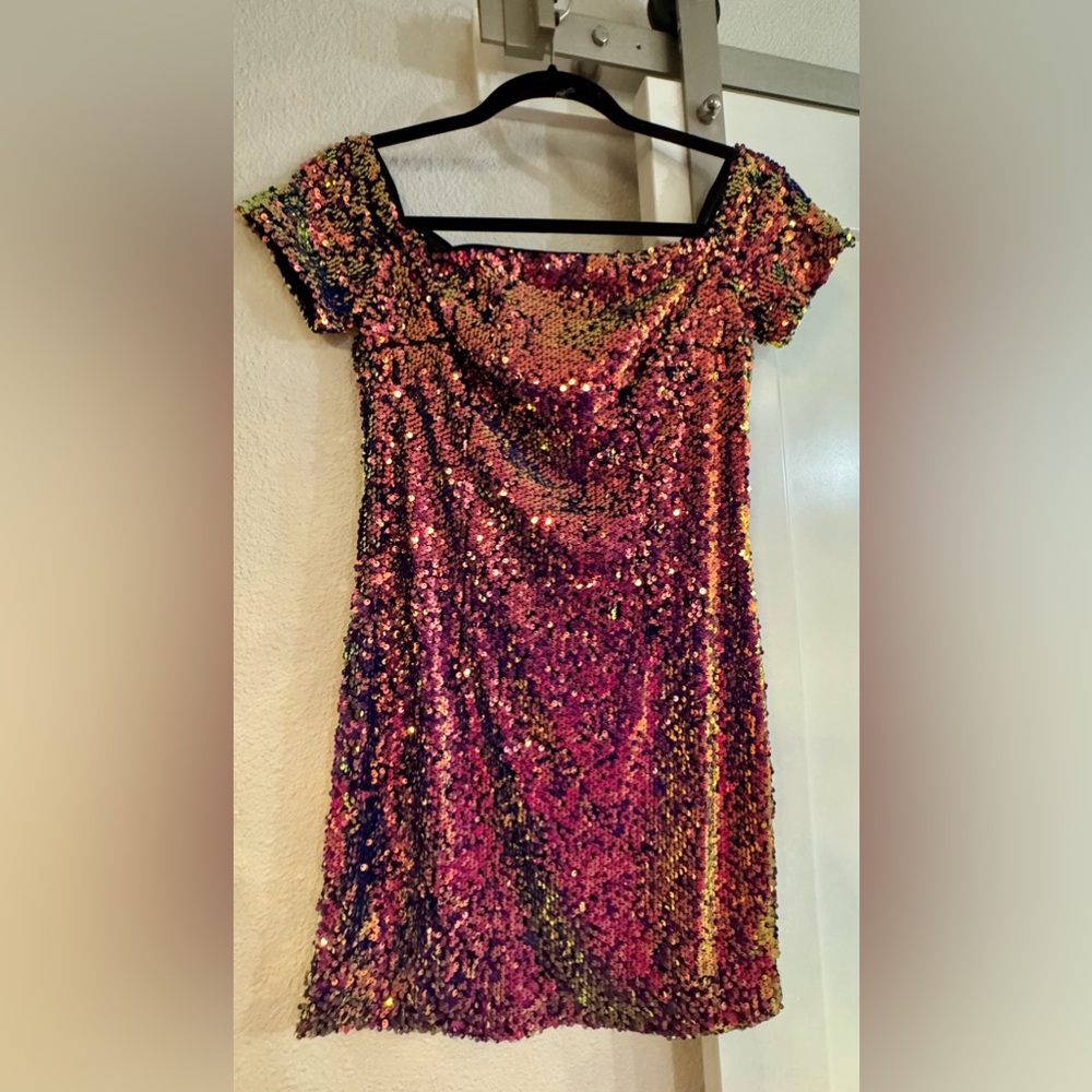 Forever 21 Multicolor Sequin Dress